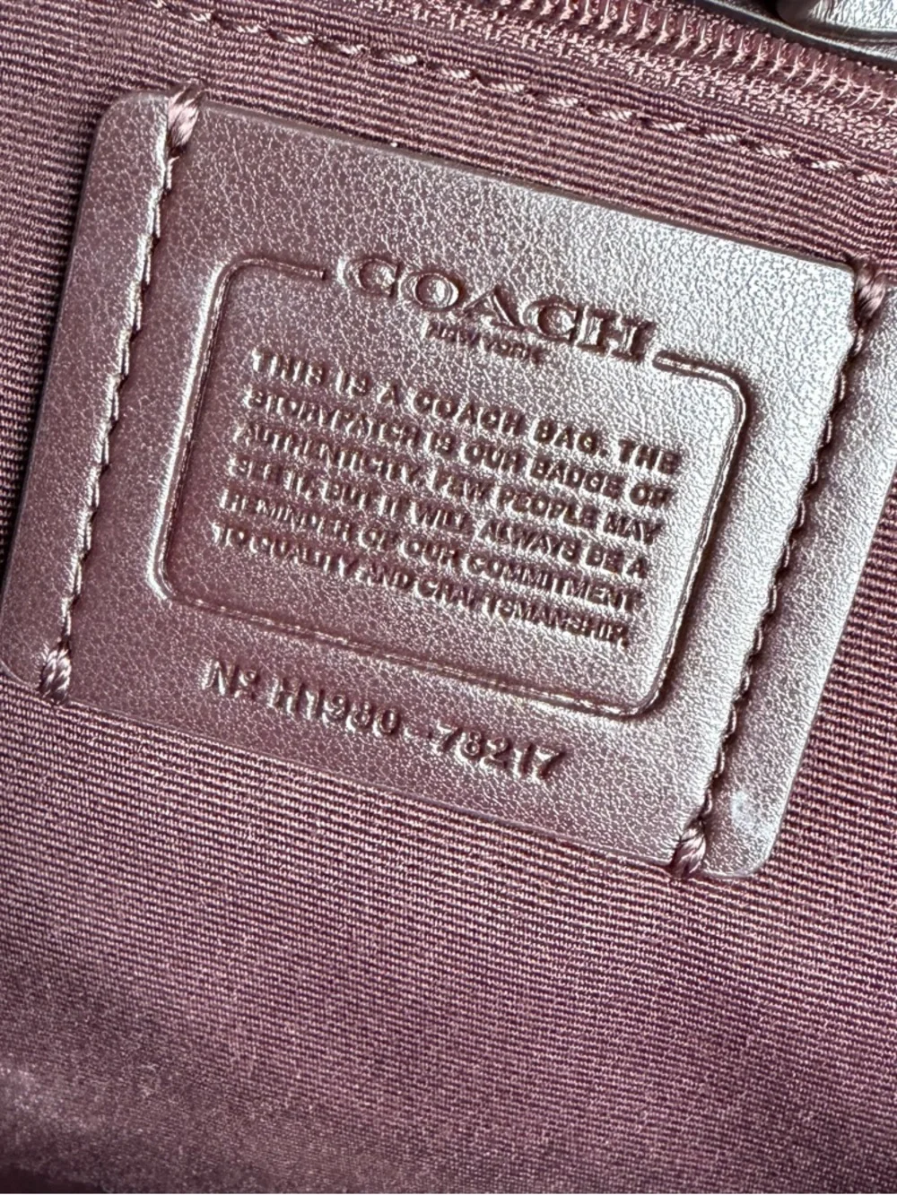 Coach Central Shopper leather tote with strap